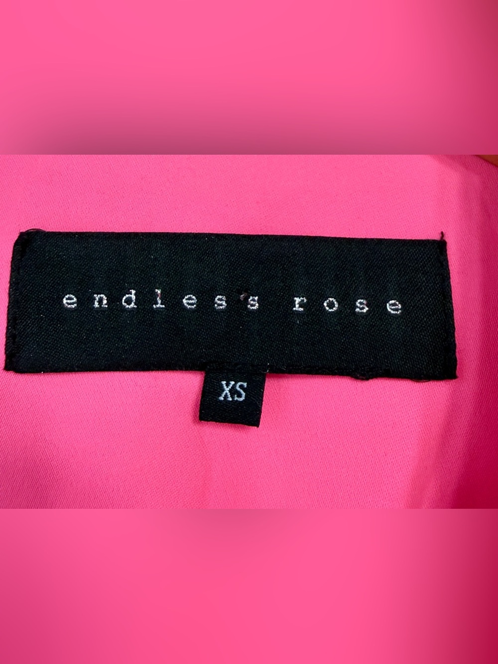 Endless Rose Neon Pink Tailored Blazer Jacket XS - Picture 4 of 6